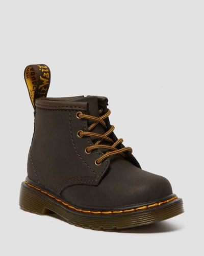 Botas Con Cordones Dr Martens Infant 1460 Wildhorse Cuero Para Niños DR8772J